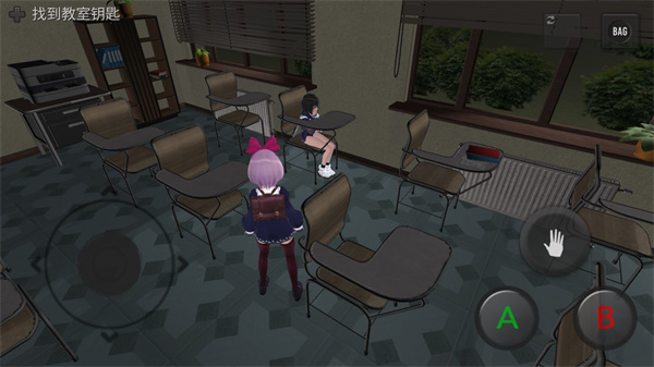 可怕的学校模拟器3手机完整版(Scary School Simulator 3) 游戏操作设置界面