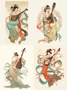 琵琶曲游戏网页版 国风音乐小游戏在线弹奏界面与玩法全貌