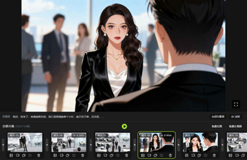 DeepAI漫剧生成剧本分镜拆分设置页面