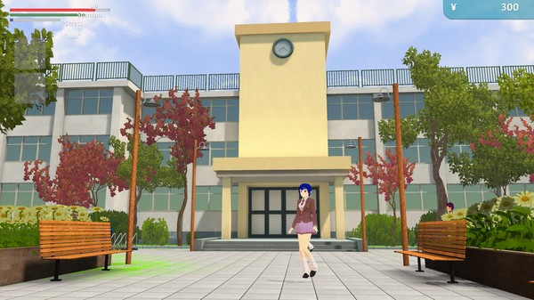 学校生活模拟器2上课考试与校园日常场景截图