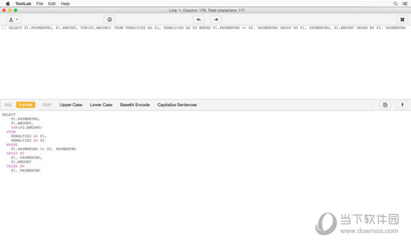 TextLab for Mac(代码格式转换软件) 多语言代码格式转换排版界面截图