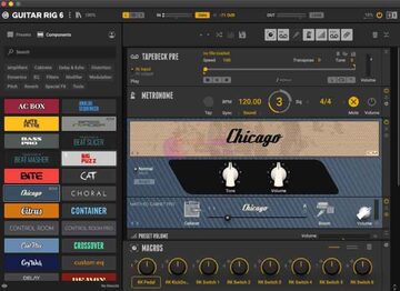 Guitar Rig7 Pro for Mac 音频设置 音色预设 吉他录音界面
