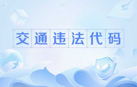 交通违规代码查询官方正版 违章代码含义对照表页面展示