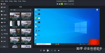 剪辑工作台-多媒体处理工具箱 录屏采集与素材管理界面