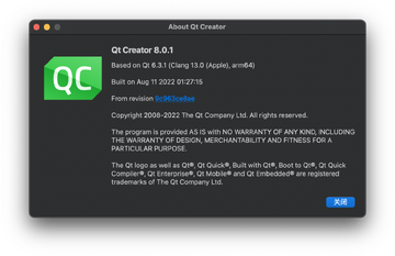 qt creator for Mac ���е�һ�����ڳ���Ч��