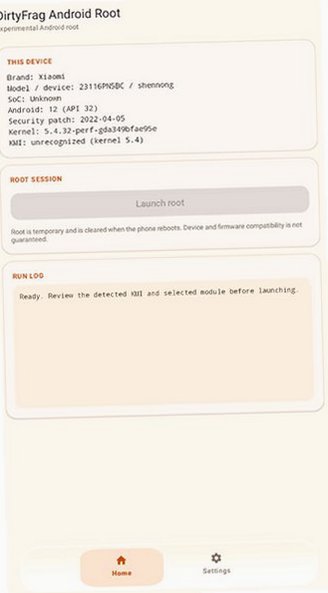 dirtyfrag手雷提权工具安装包v1.0.3手机版截图0