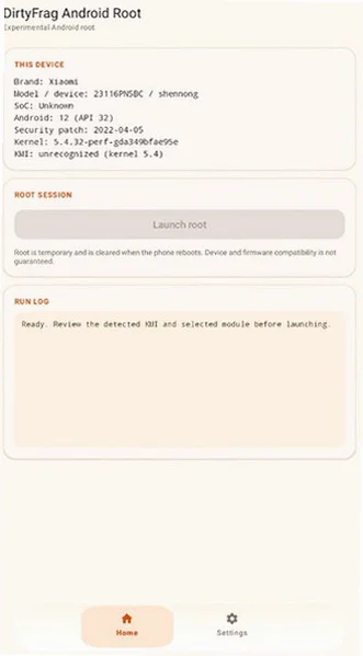 dirtyfrag手雷提权工具助手安卓版v1.0.3 免费版截图0