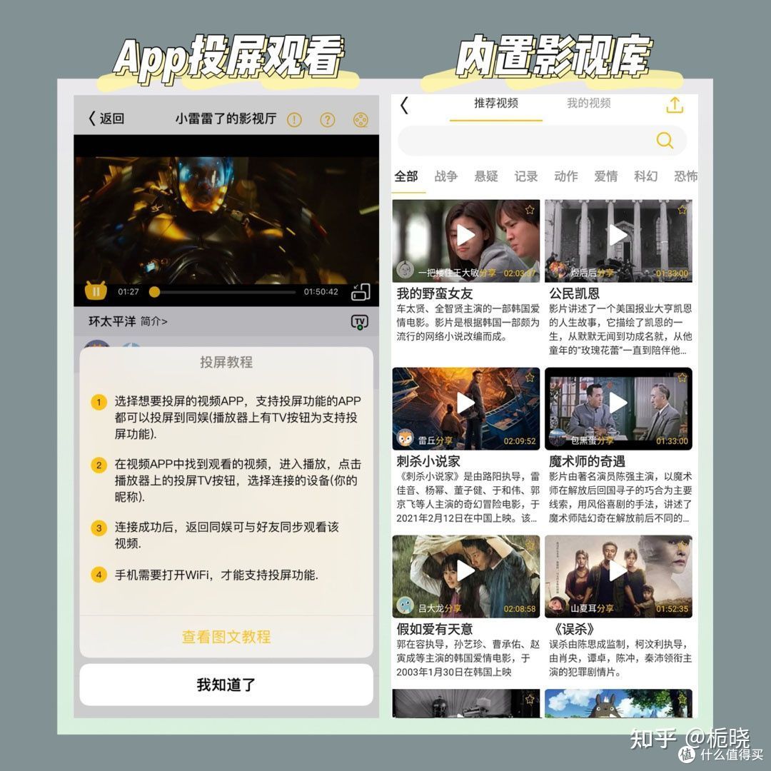 冬青影评免费追剧app最新版多设备使用与投屏功能实测画面