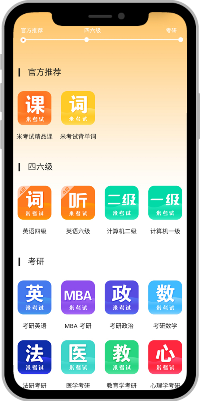 米考试考研官方正版题库免费章节 真题模拟卷配图