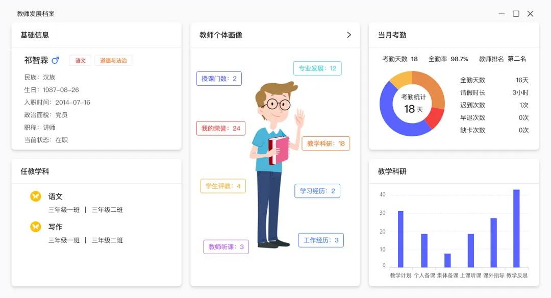 智慧学工系统 数据统计 学生画像 报表导出界面