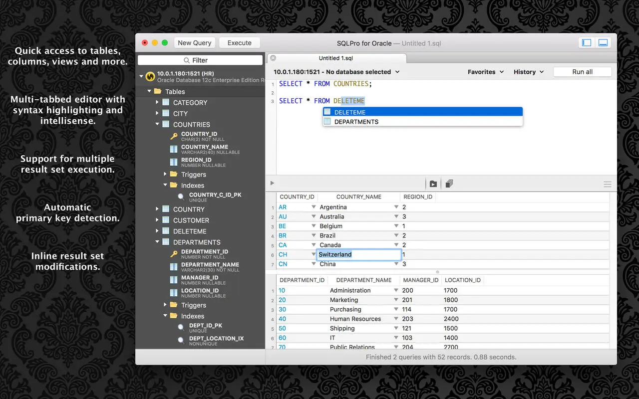 SQLPro for Oracle Mac(Oracle数据库客户端) 安装连接查询导出全流程界面截图