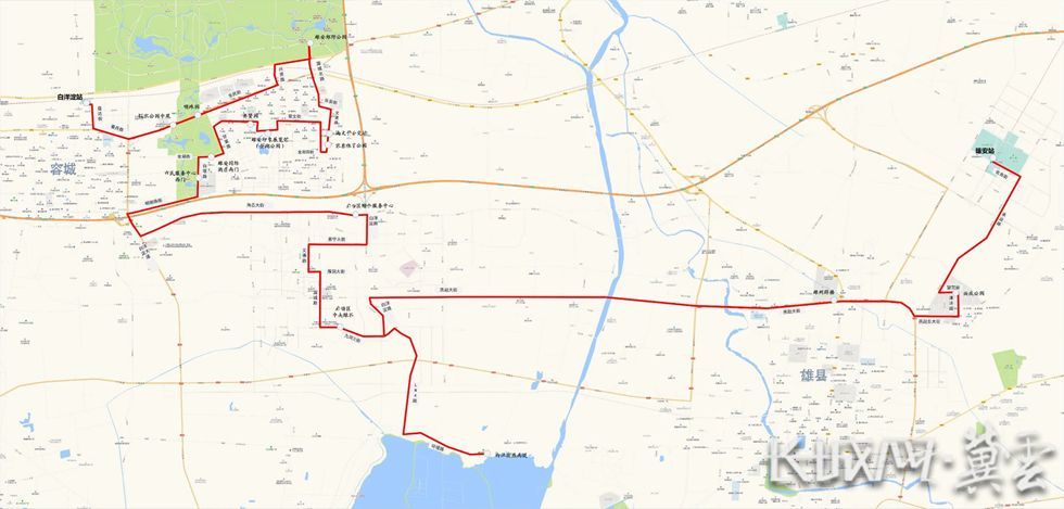 雄安行市民服务中心和白洋淀打卡路线