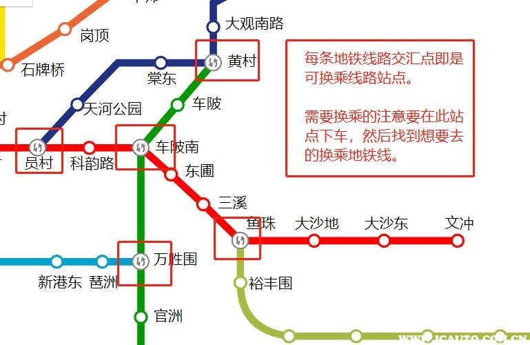 地铁地图换乘通道步行时间与站内指引实拍