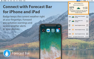 Forecast Bar for Mac电脑版 设置界面 多城市管理功能截图