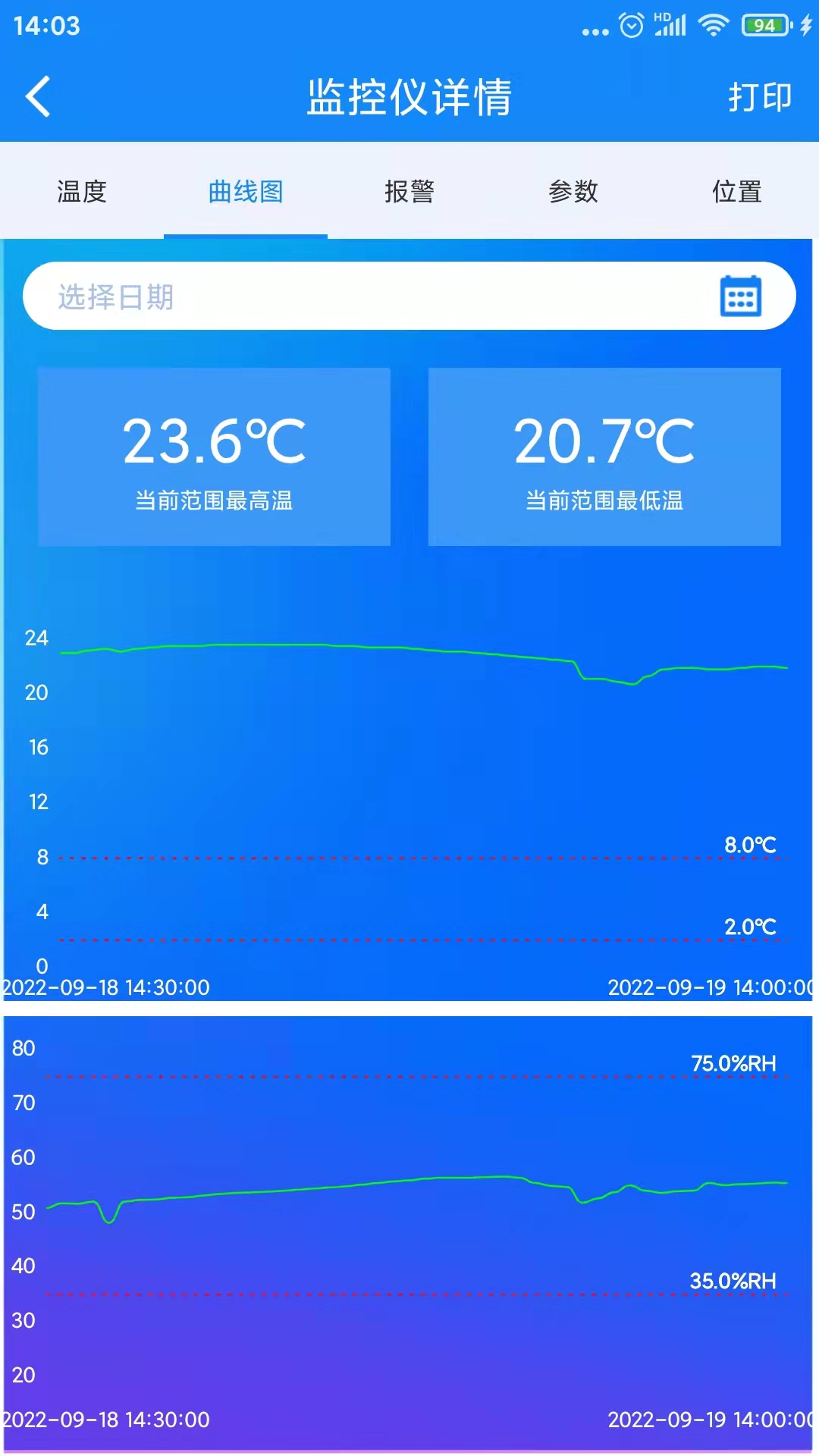 温湿度监控官方正版2.03 安卓版截图2
