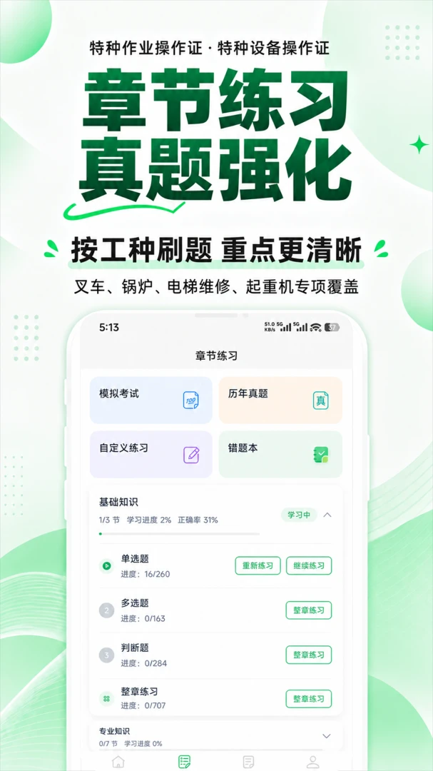 特种设备作业人员题库-刷题鸭1.1.4安卓版截图1