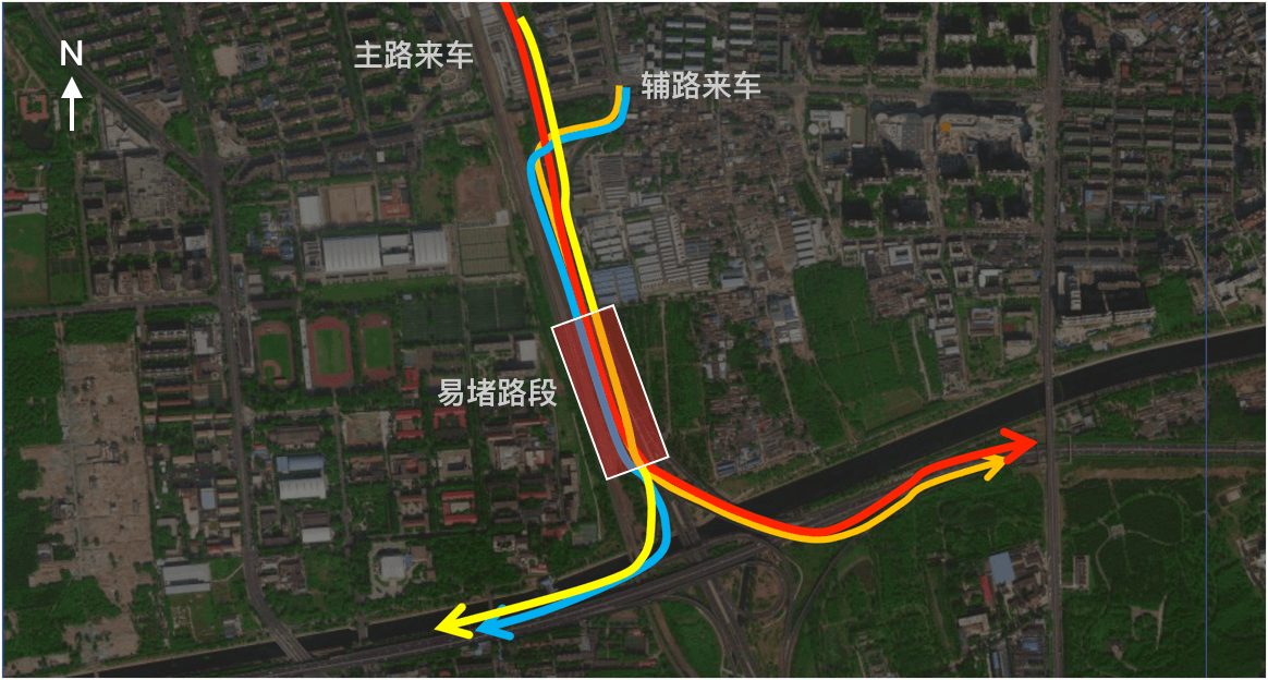 高速路况拥堵路段节点分布示意图配图