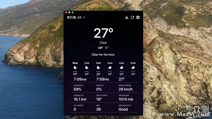 Forecast Bar for Mac���԰� �����������Ԥ���������ý���
