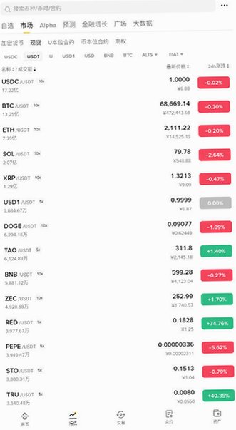 BinanceXRP交易所下载安装3.22.3截图2