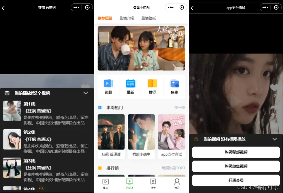 fqapp短剧小说聚合版官方版 首页分类界面 短剧小说聚合功能展示