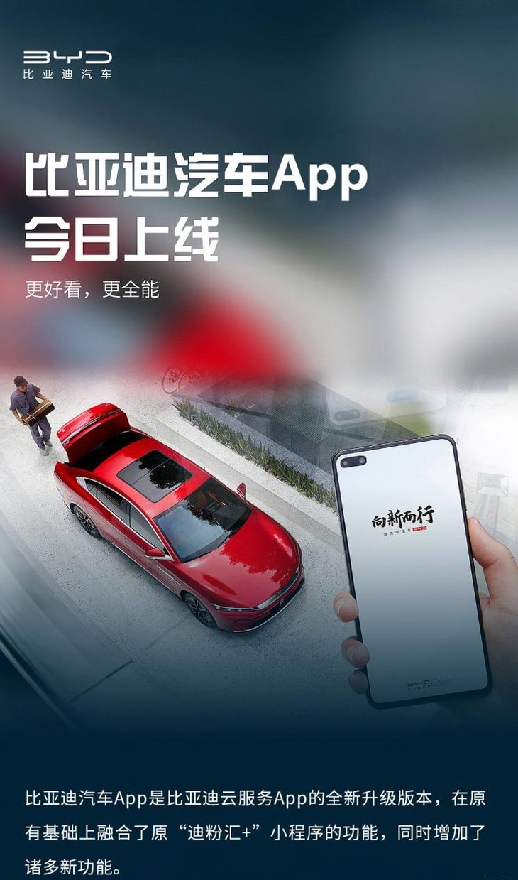 比亚迪畅联app手机版功能界面实拍图