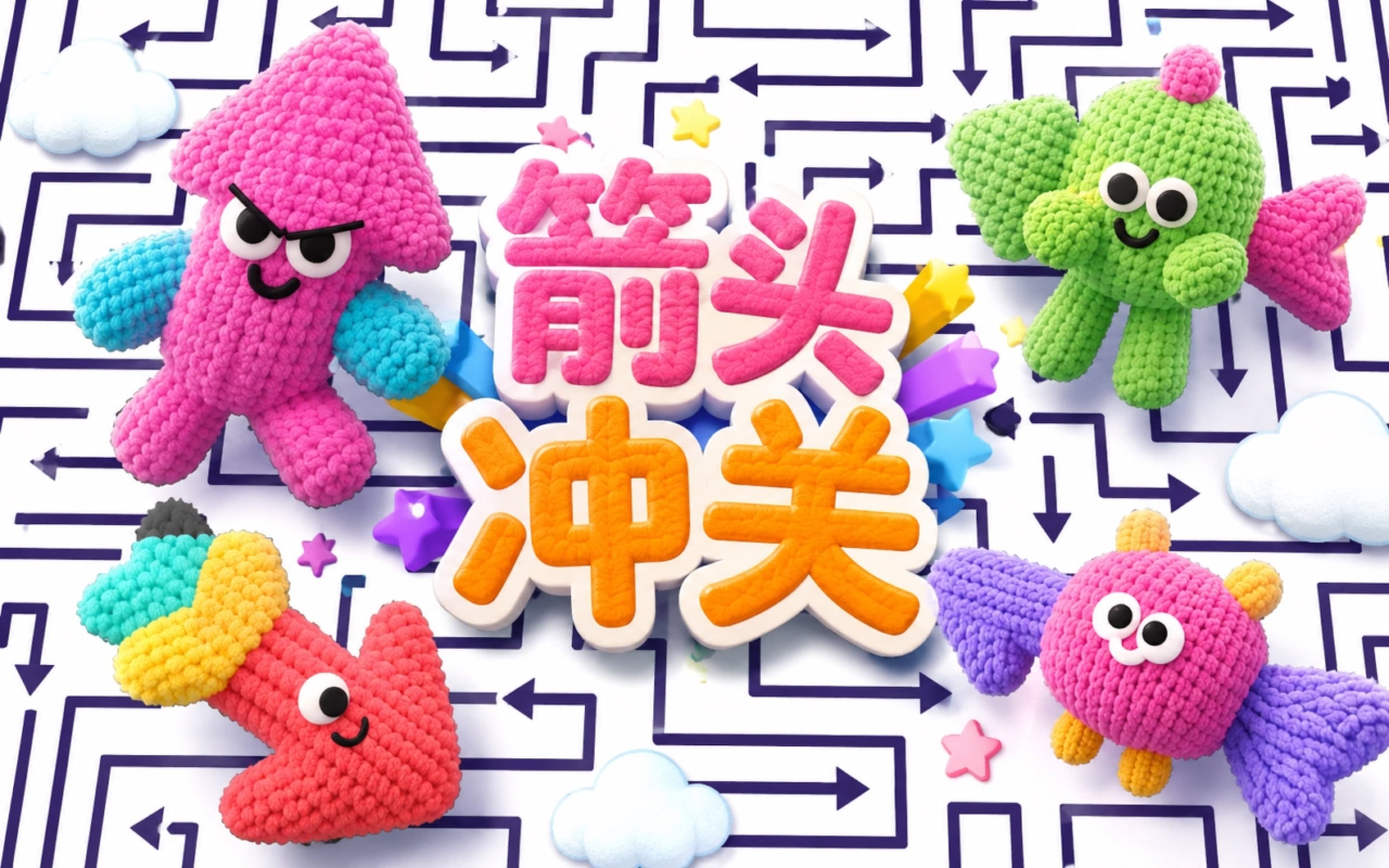 箭头冲冲冲休闲闯关小游戏体验场景配图