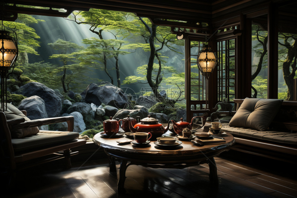 观云叙茶室安静治愈的店内氛围