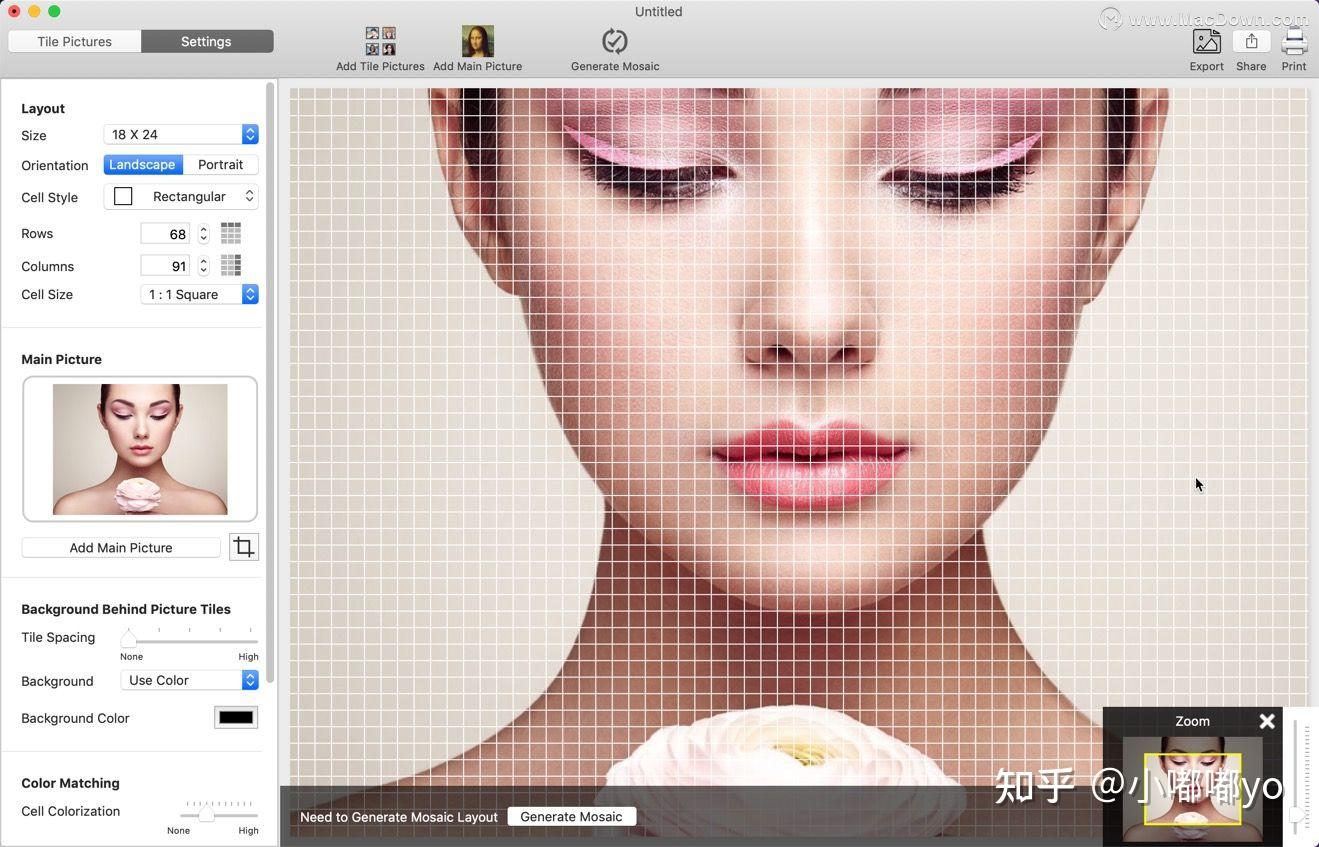 TurboMosaic Pro Plus for Mac ���󻭷���Ƭ�������������� �����������Ʒϸ�ڶԱ�