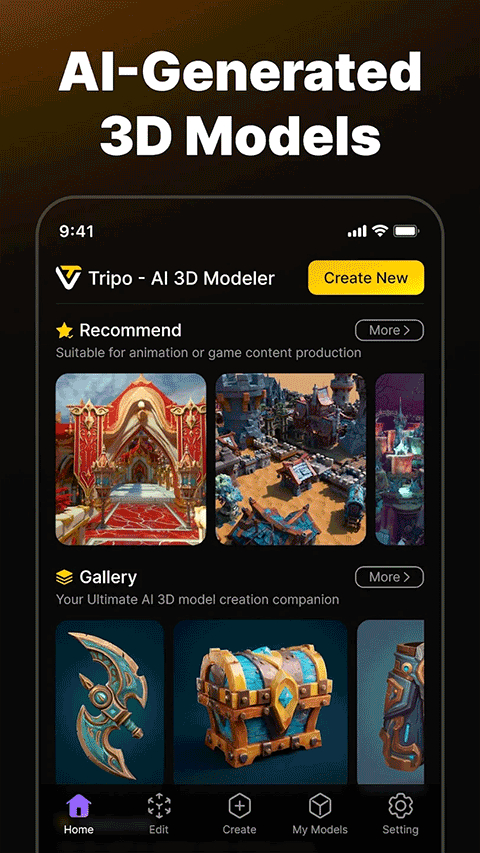 tripo ai3D��ģ�ٷ����ذ�׿��1.1.8��ͼ1