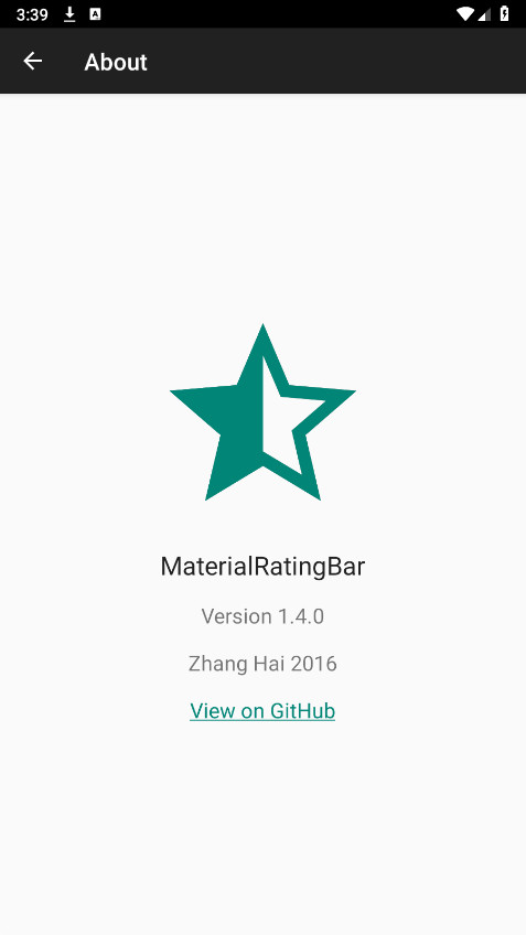 �������ؼ�MaterialRatingBar Sample1.4.0��ͼ0