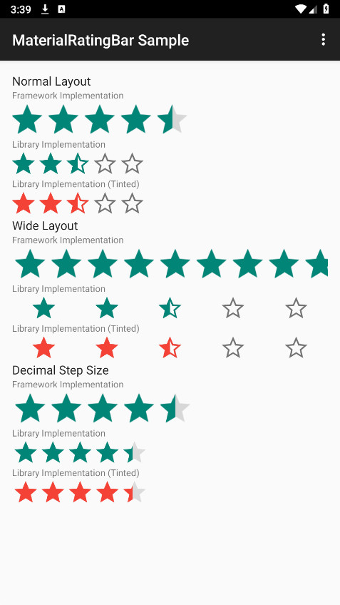 �������ؼ�MaterialRatingBar Sample1.4.0��ͼ2