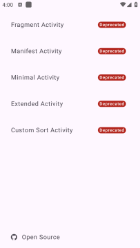 aboutLibraries sample