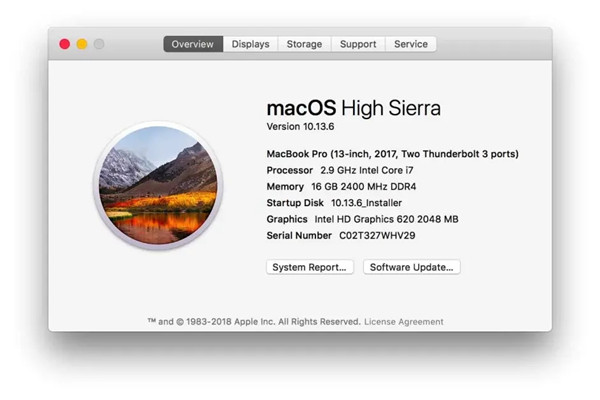 macOS High Sierra����ٷ�ԭ��ϵͳ