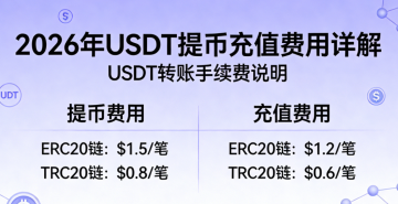 USDT转账手续费是多少?2026年USDT提币充值费用详解 USDT转账手续费是多少?2026年USDT提币充值费用详解
