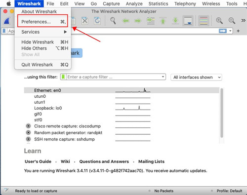 Wireshark for Mac���İ��ͼ2