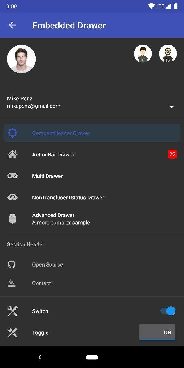 MaterialDrawer��׿�氲װ��9.0.2-DEBUG��ͼ2