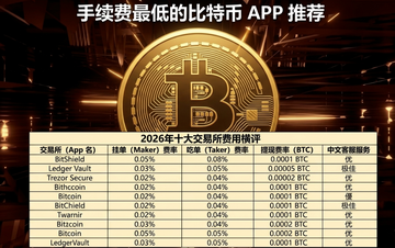手续费最低的比特币APP有哪些?2026年十大交易所费用横评 手续费最低的比特币APP有哪些?2026年十大交易所费用横评