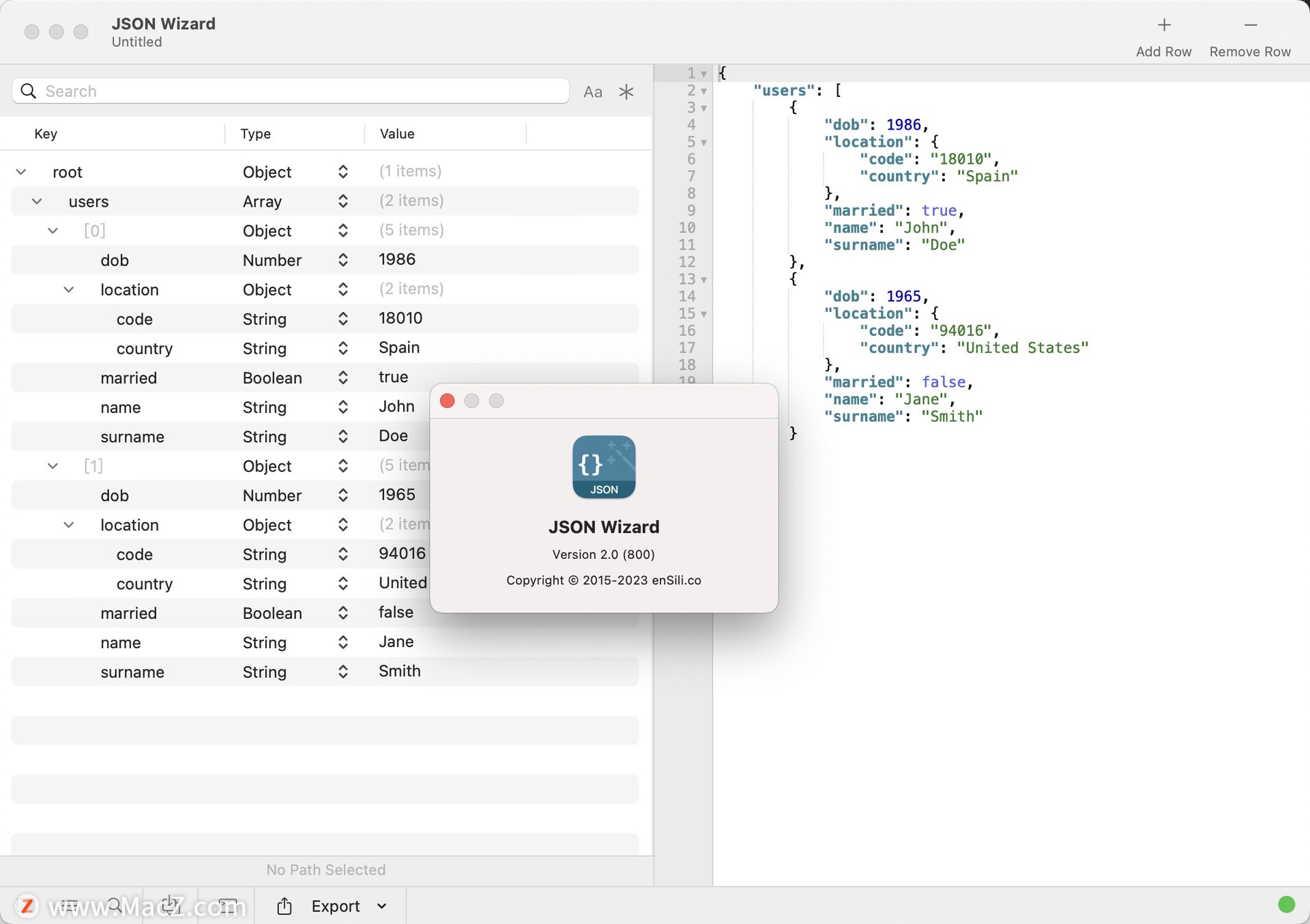 JSON Wizard for Mac截图4