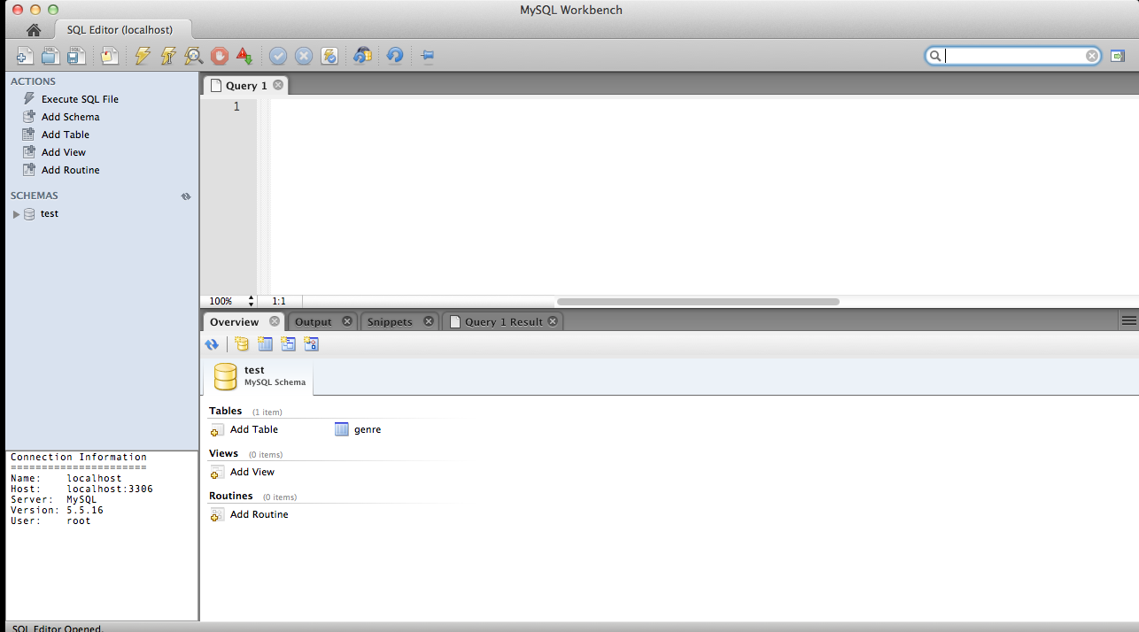 mysql workbench for Mac��ͼ0