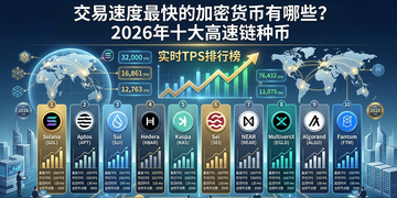 交易速度最快的加密货币有哪些?2026年十大高速链种币 交易速度最快的加密货币有哪些?2026年十大高速链种币