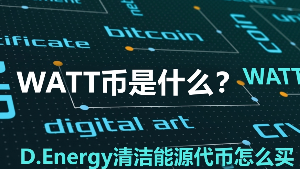 WATT币是什么?D.Energy清洁能源代币怎么买 WATT币是什么?D.Energy清洁能源代币怎么买