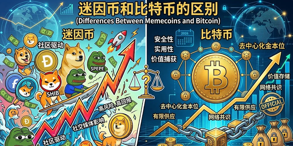����Һͱ��رҵ��������ģ�BTC��Meme��ȫ��λ��ȶԱ�