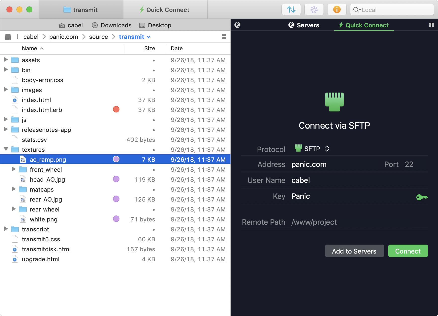 Transmit for mac(FTP客户端) Transmit for mac(FTP客户端)