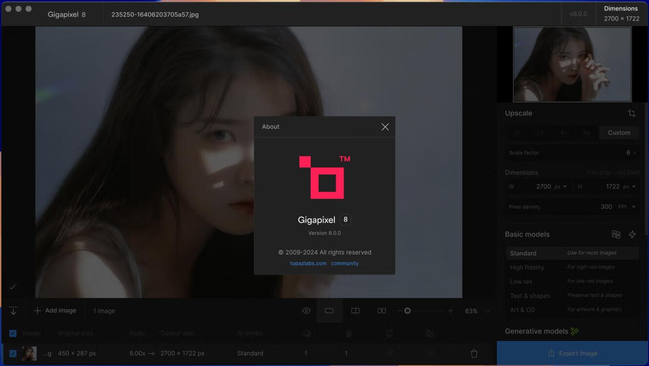 Topaz Gigapixel AI Mac官方版 Topaz Gigapixel AI Mac官方版