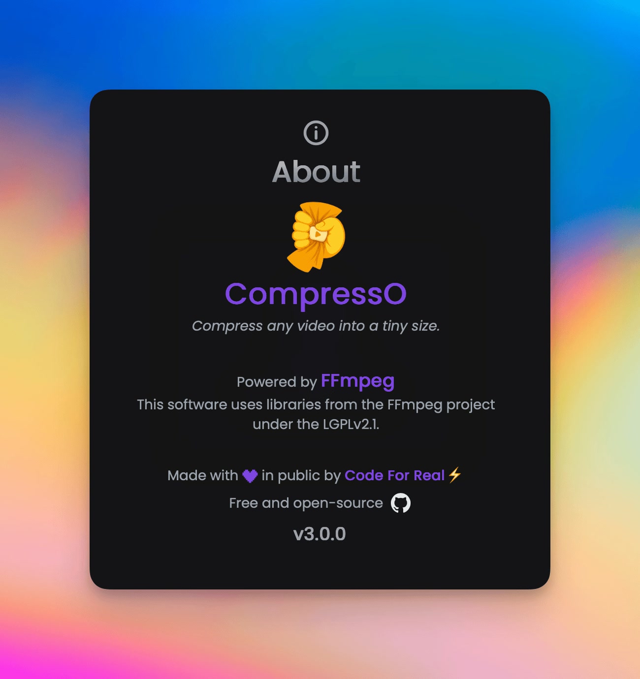 CompressO for mac(视频压缩工具)截图0