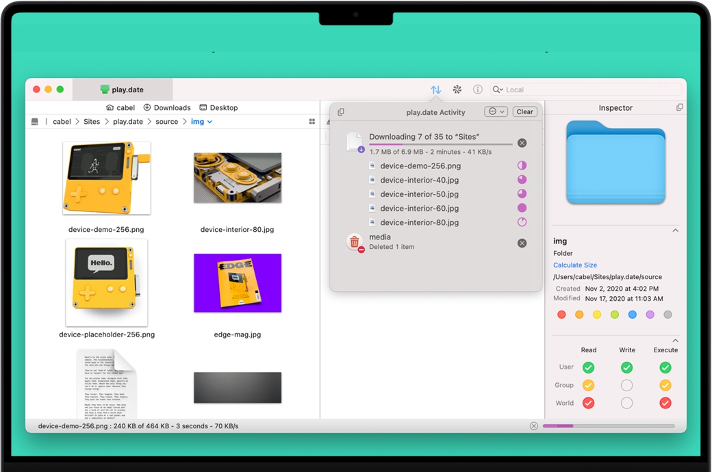 Transmit for mac(FTP客户端)截图3