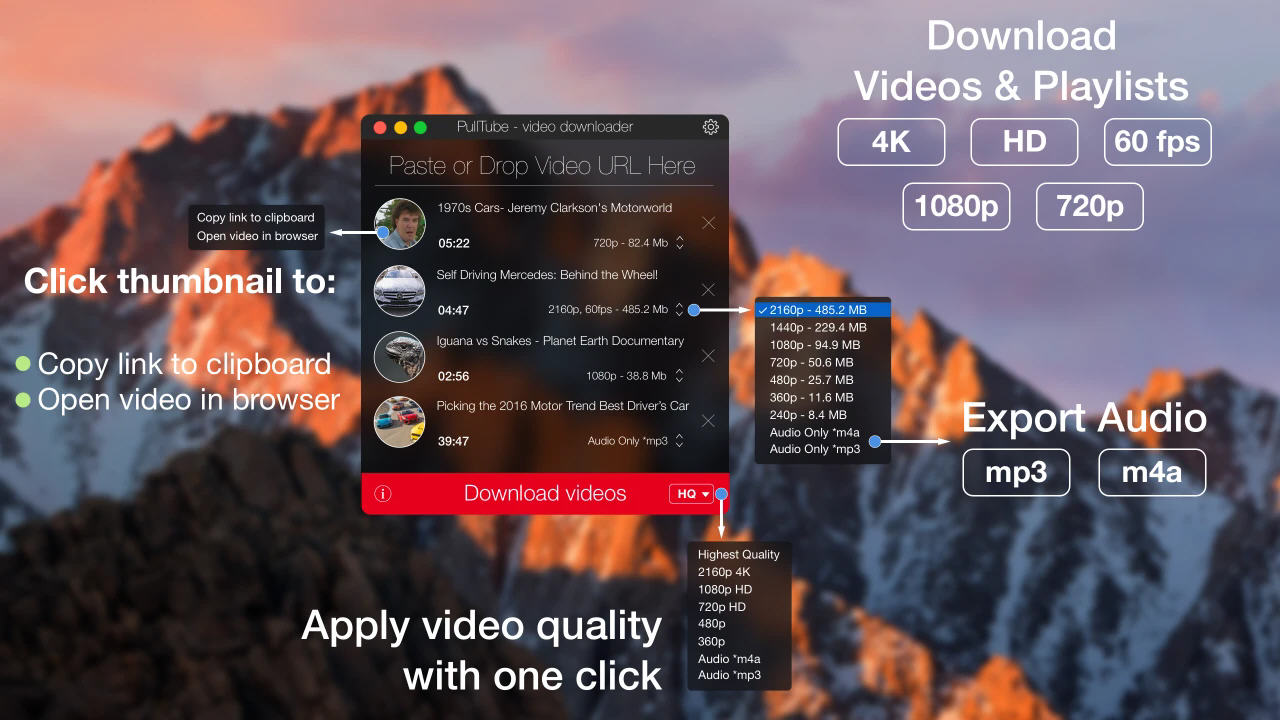 PullTube for Mac(������Ƶ������)��ͼ2