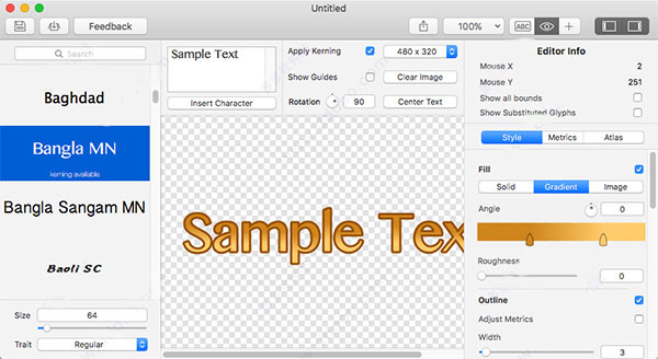 glyph designer for Mac��ͼ2