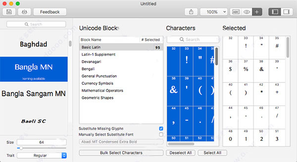 glyph designer for Mac��ͼ1