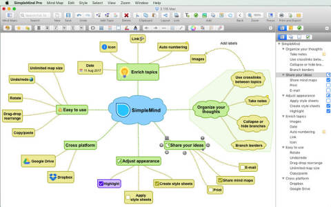 SimpleMind for Mac(思绪思维导图)截图0